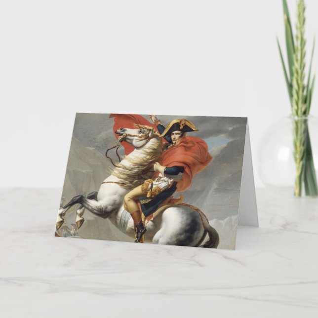 Carte Napoléon Traversant les Alpes - Jacques-Louis Davi (Devant)