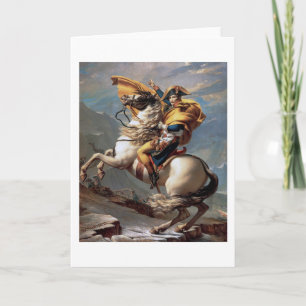 Carte Napoléon Traversant les Alpes, Jacques-Louis David