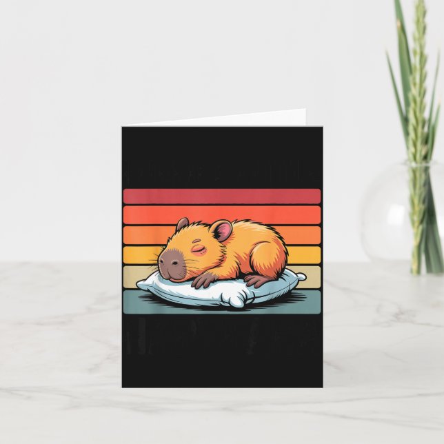Carte Napybara For Men Women Cute Capybara Sleeng Nap Lo (Devant)