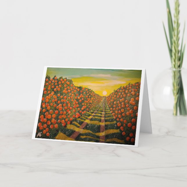 Carte Naranjas de Valencia Peinture d'Alfred Fox (Devant)