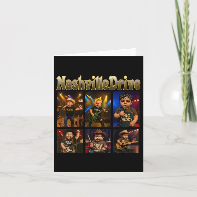 Carte Nashville Drive Baby Characters (Devant)