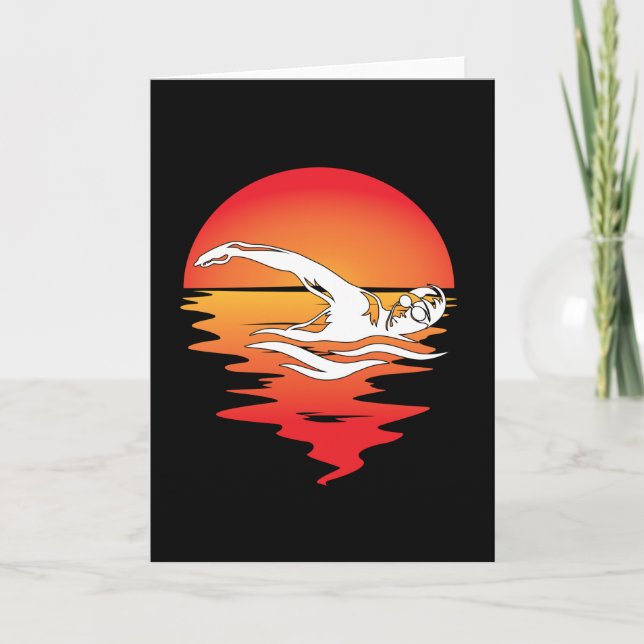 Carte Natation Freestyle pour nager (Devant)