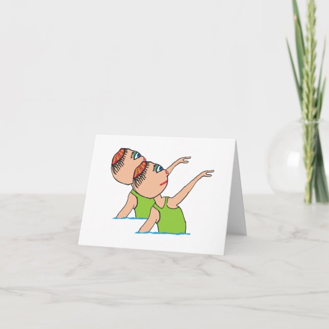 Carte Natation synchro (Devant)