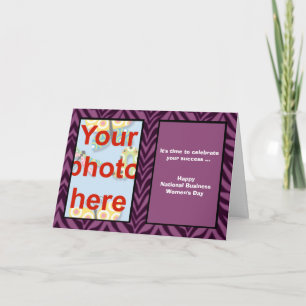Carte National Business Women's Day ajouter la photo