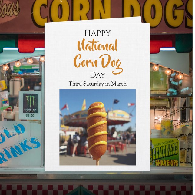 Carte National Corn Dog Day | Third Saturday in March (Créateur téléchargé)