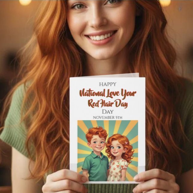 Carte National Love Your Red Hair Day | November 5th (Créateur téléchargé)