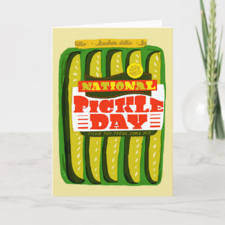 Carte National Pickle Day November 14