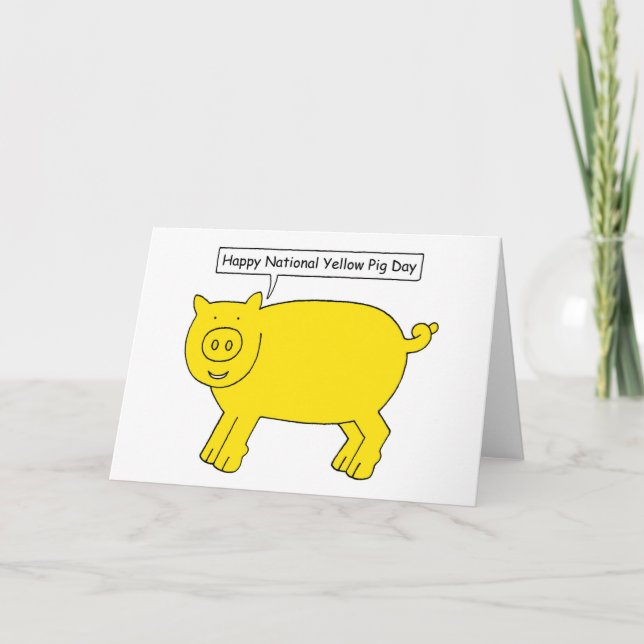 Carte National Yellow Pig Day July 17th (Devant)