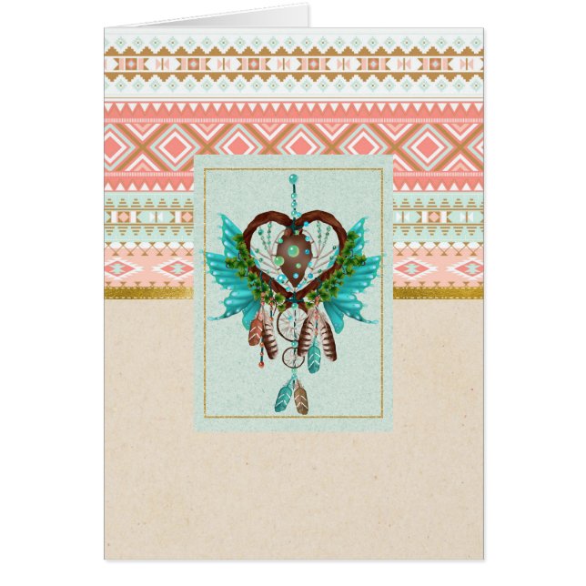Carte Native American Dreamcatcher Toutes les occa (Devant)