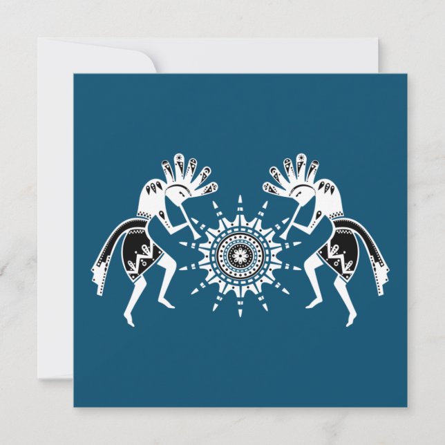 Carte Native Americans Culture - Sun Dancing Kokopelli (Devant)