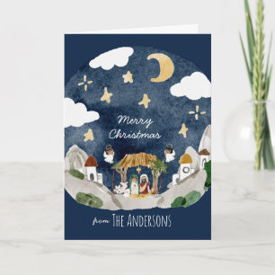 Carte Nativité noire africaine Noël