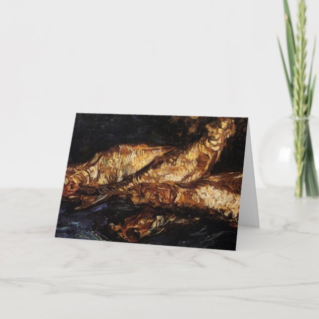 Carte Nature morte avec bloaters par Vincent van Gogh (Devant)