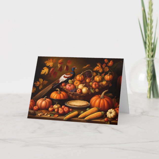 Carte Nature morte d'automne (Devant)