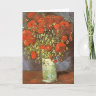 Carte Nature morte de Vincent van Gogh Vase avec des coq