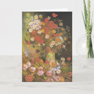 Carte Nature morte florale de Van Gogh Coquelicots et ro