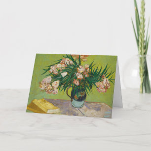 Carte Nature morte florale rose aux oleanders de Van Gog