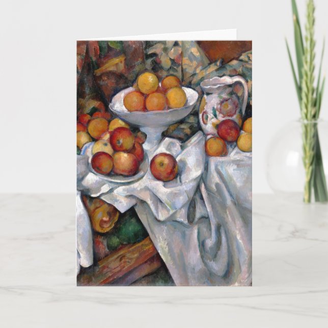 Carte Nature morte Oranges - Paul Cezanne Peinture Art (Devant)
