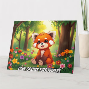 Carte Nature’s Hug in a Cute Red Panda