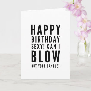 Carte Naughty drôle petit ami heureux anniversaire