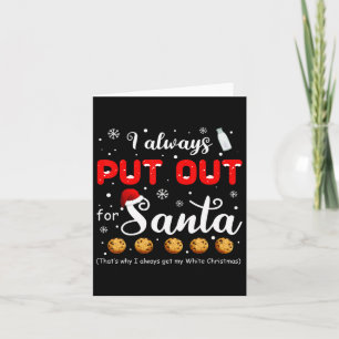 Carte Naughty J'Ai Toujours Sorti Pour Père Noël Christm