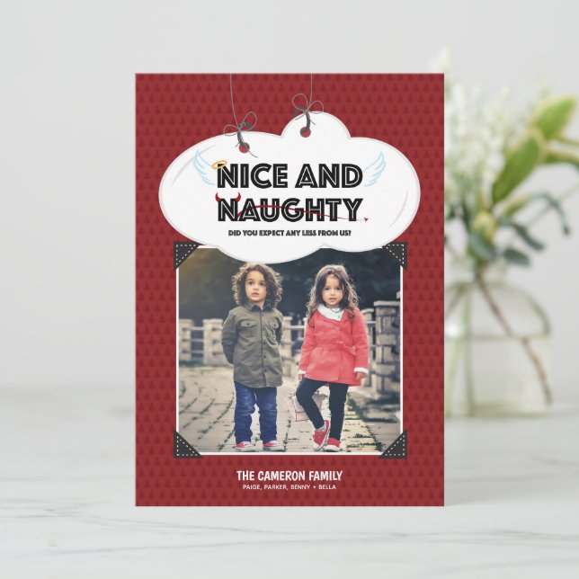 Carte | Naughty + Nice (Debout devant)