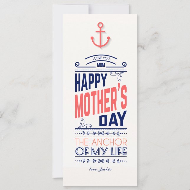 Carte Nautical Mother's Day Card (Devant)