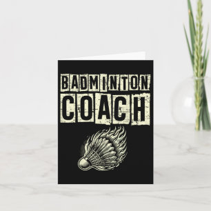Carte Navette Badminton Coach Racket