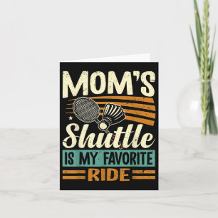 Carte Navette Badminton Moms - Enfants Aimant Mère