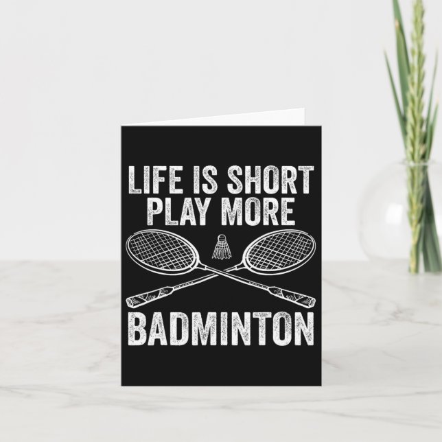Carte Navette Badminton Player 8 (Devant)