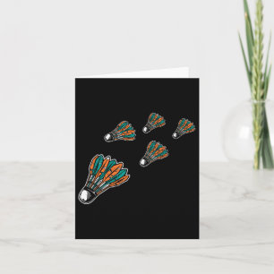 Carte Navette Colorée Badminton Pour Le Joueur Badminton