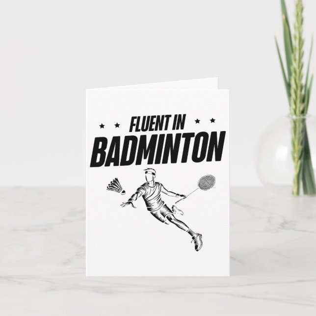 Carte Navette du joueur de badminton 2 (Devant)