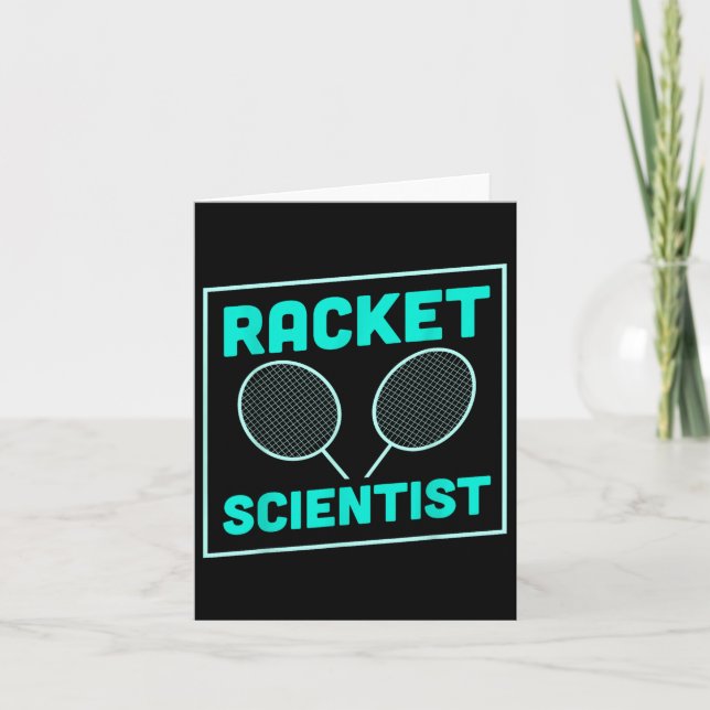 Carte Navette scientifique de la raquette de Badminton (Devant)