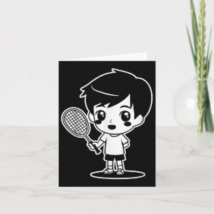 Carte Navette sport Badminton Cartoon Racquet pour enfan
