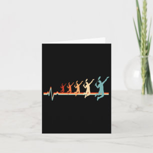 Carte Navette vintage Retro Badminton