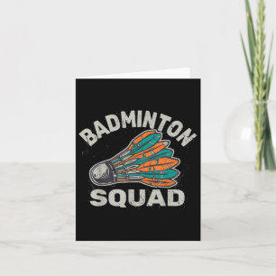 Carte Navette vintage Sport Badminton Squad Homme
