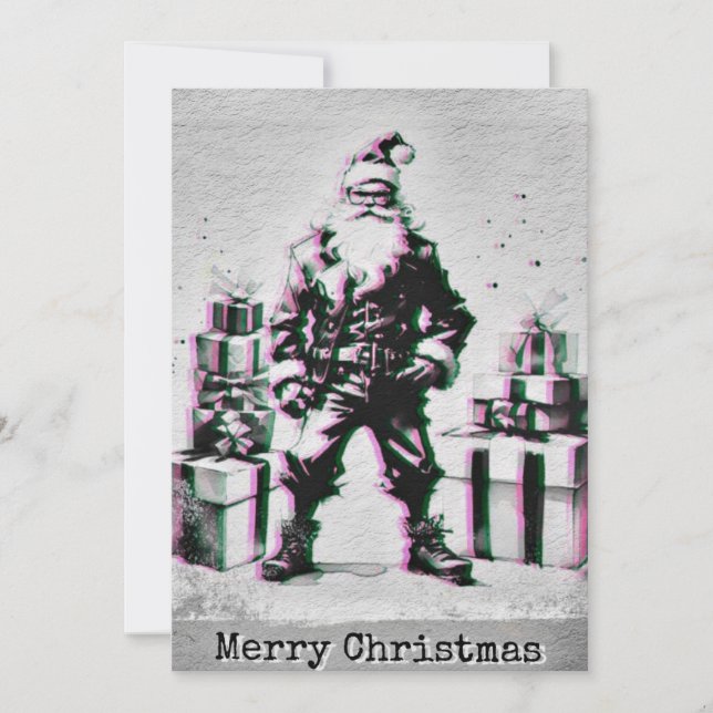 Carte Navidad Punk (Santa Rosa). (Devant)