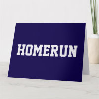 Navy Blue Sporty Blanc HOMERUN Félicitations Texte