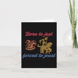 Carte Né À Jest Forcé À Joust Design