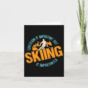 Carte Né À Ski Forcé À Travailler Aventure Neige Ski