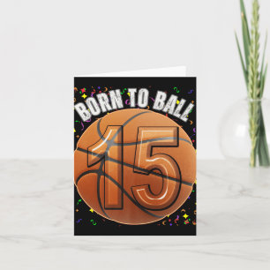Carte Né Au Basketball 15e Anniversaire Ado Girls Boy Ki