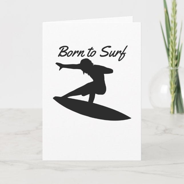 Carte Né au Surf (Devant)