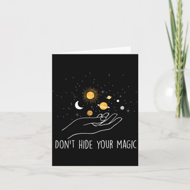 Carte Ne cachez pas votre citation motivationnelle magiq (Devant)
