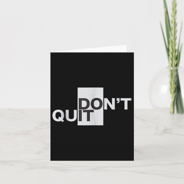 Carte Ne Cessez pas de le faire Motivation Débardeur (Devant)