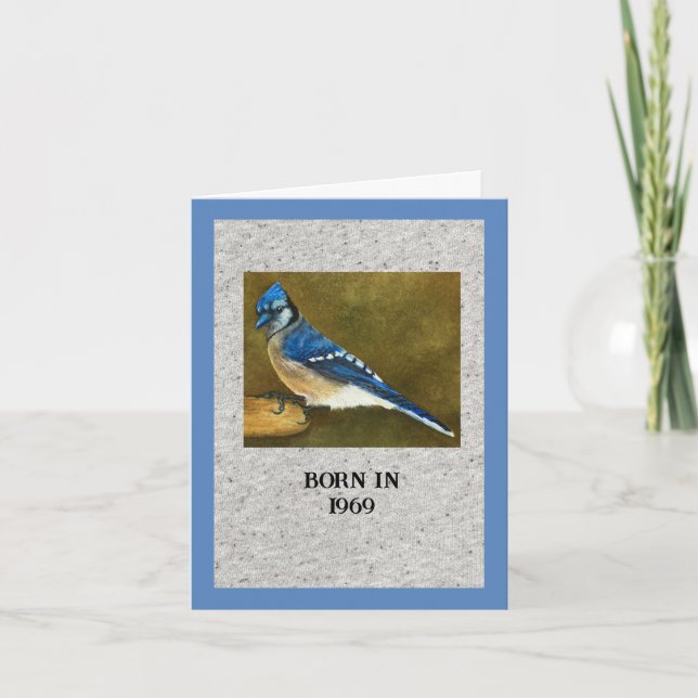 Carte Né en 1969 Anniversaire faits amusants (Devant)