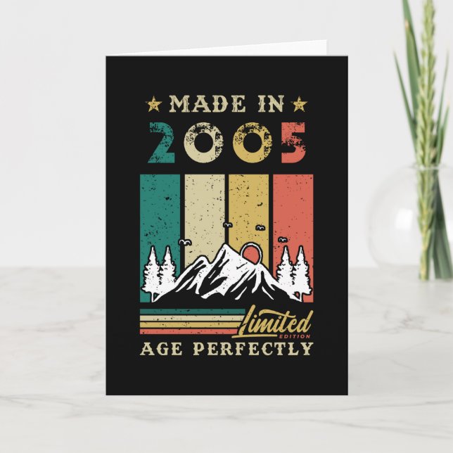 Carte Né En 2005 Anniversaire (Devant)