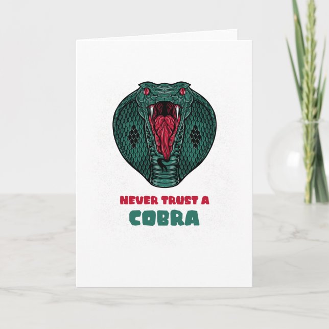 Carte Ne jamais faire confiance à un COBRA (Devant)