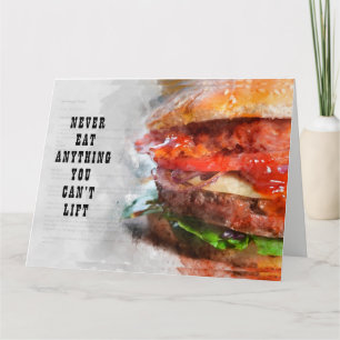 Carte Ne jamais manger quoi que ce soit que vous ne pouv