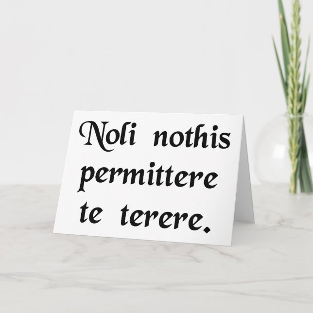 Carte Ne laissez pas les salauds vous descendre (Devant)