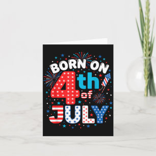 Carte Né le 4 juillet