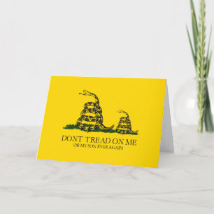 Carte Ne Marche Pas Sur Moi Ou Mon Fils Gadsden Flag Mem